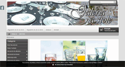 Desktop Screenshot of galerianastole.pl